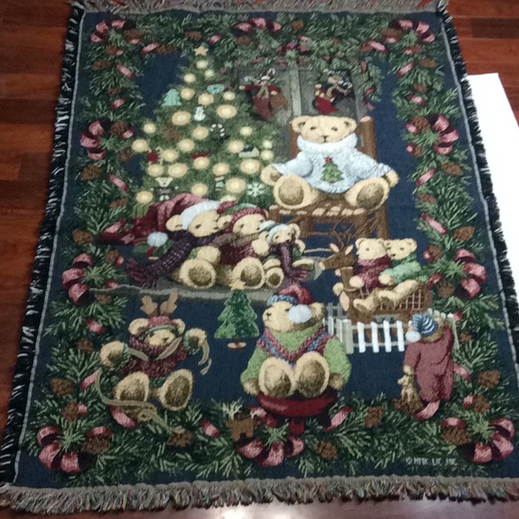 Goodwin Weavers Holiday Vintage Goodwin Weavers Holiday Throw 42 X